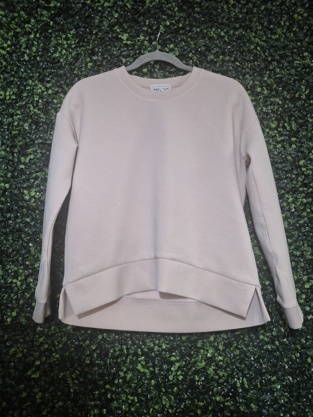 For The Republic Blush Pink Crewneck Pullover